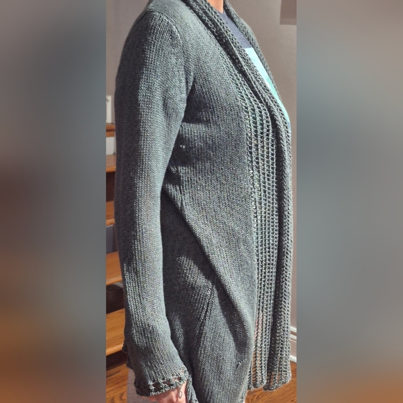 Ladies Long Open Cardigan - Picture 1 of 2